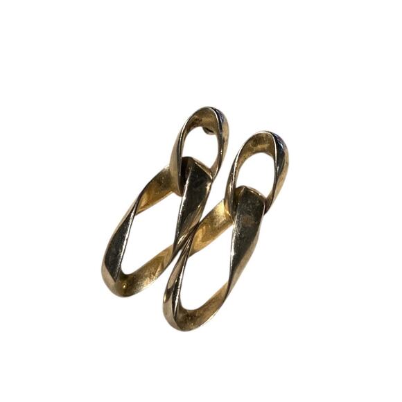 GOLD 90S EARRINGS - Picture 2 of 3